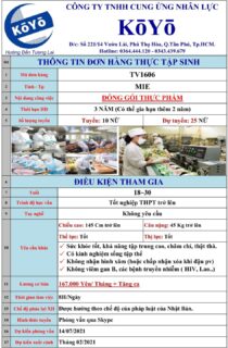 ĐƠN HÀNG LÀM BÁNH MÌ VÀ ĐÓNG GÓI THỰC PHẨM
