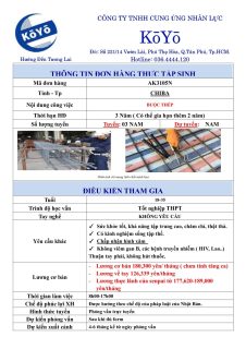 ĐƠN HÀNG BUỘC THÉP – CHIBA